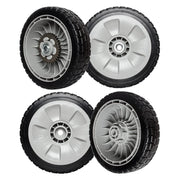 ZALANA front view of packaged 4-pack wheels showing contents and fit benefits