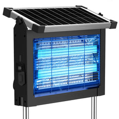 zechuan front view of solar bug zapper showing compact design and weatherproof housing for outdoor use