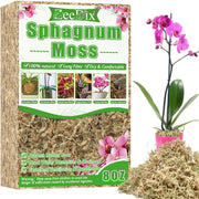 ZeeDix front package showing 8 oz moss, clear label and benefit of easy potting