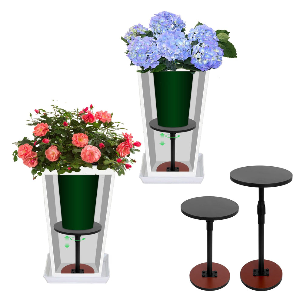 Zejoot front view of assembled risers showing clean finish and stability