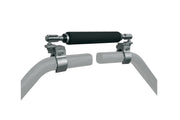 Zero-Turn Bar front view showing full bar and mounting brackets, Zero-Turn Bar improves control