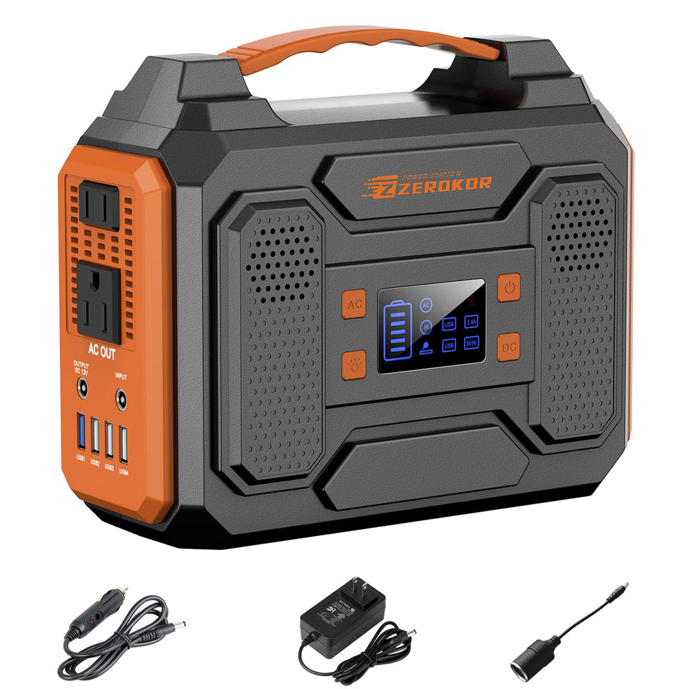 ZeroKor front panel view showing outlets and indicators for versatile power