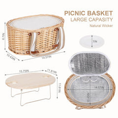 Zettfuly foldable picnic table unfolded offering stable surface for meals