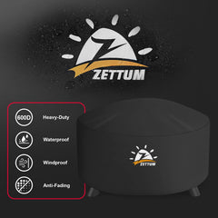 Zettum buckle and drawcord detail providing windproof security