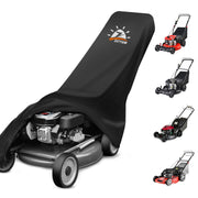 Zettum front view cover on mower showing full protection