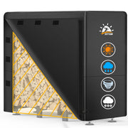 Zettum front view showing full rack protection and weather-resistant coverage