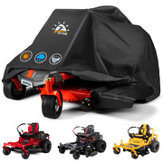 Zettum cover front view protecting mower from rain and UV
