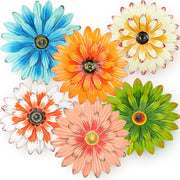 Zhehao metal flower front view showing colorful petals and finish, enhances curb appeal