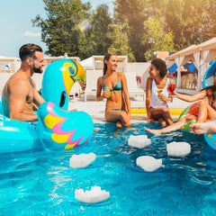 Zhehao sponges floating in a hot tub skimming surface oils for clearer water