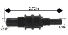 Zhiqinge side profile with scale to show compact dimensions and portability