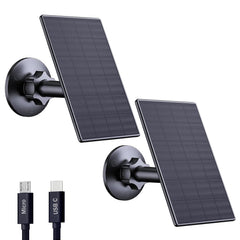 Zivif solar panel front view showing panel face and compact frame, improves camera uptime