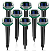 zlieatmp front packaging showing eight solar repellent stakes and benefits