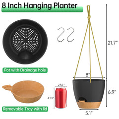 ZMTECH close-up of drainage holes and removable watering lip for easy maintenance
