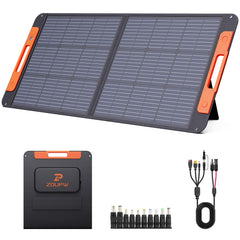 ZOUPW front view of foldable panel showing portability and fast setup benefit