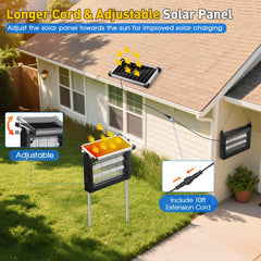 Zwiran hanging porch setup showing cordless placement for comfortable evenings