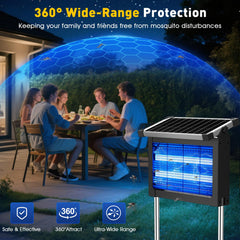 Zwiran solar panel top capturing sunlight for nighttime operation and convenience