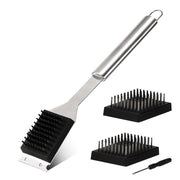 Zxmissu front view showing brush and scraper, durable cleaning tool benefit