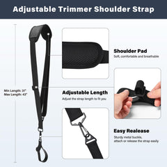 ZZM shoulder harness detail with mesh pad for breathable comfort