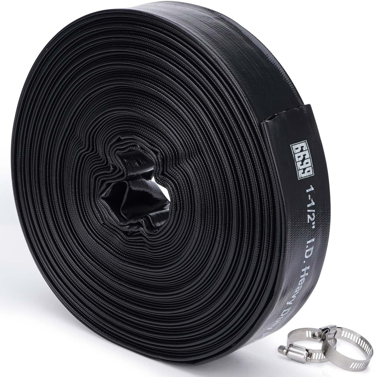 6699 coiled hose front view showing compact storage and practicality
