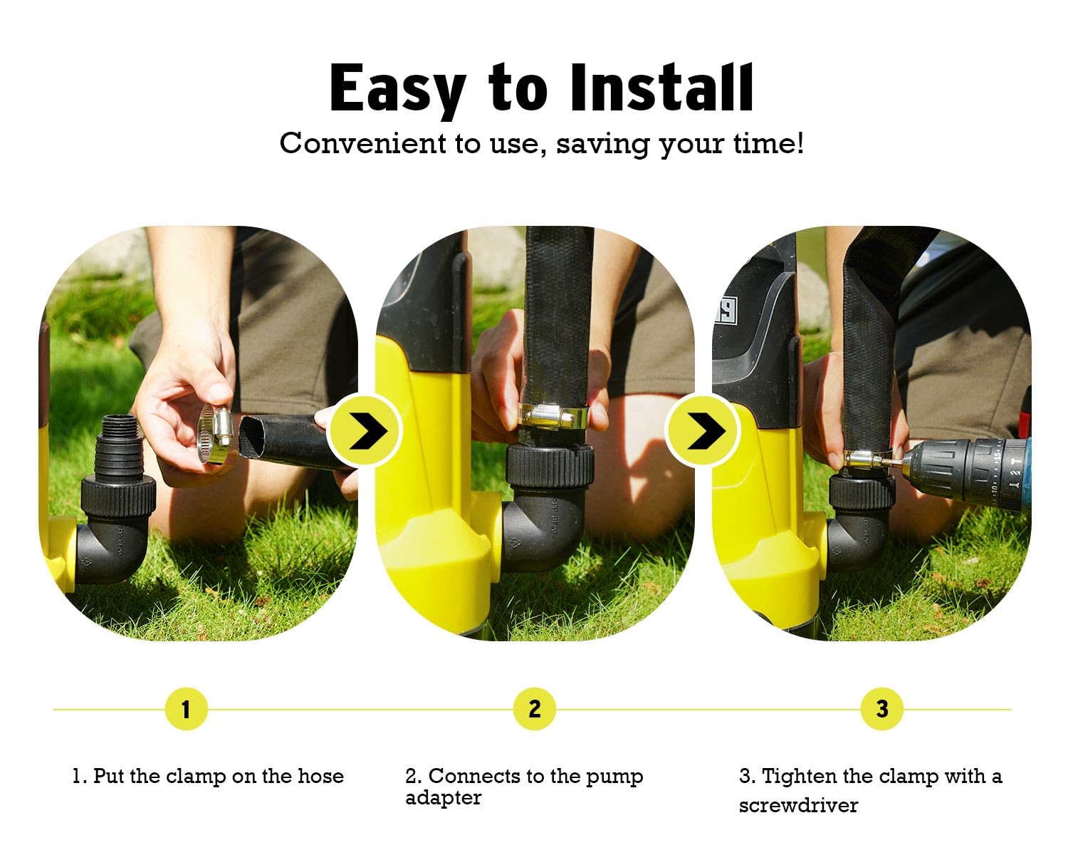 6699 lay-flat hose rolled for compact storage saving space