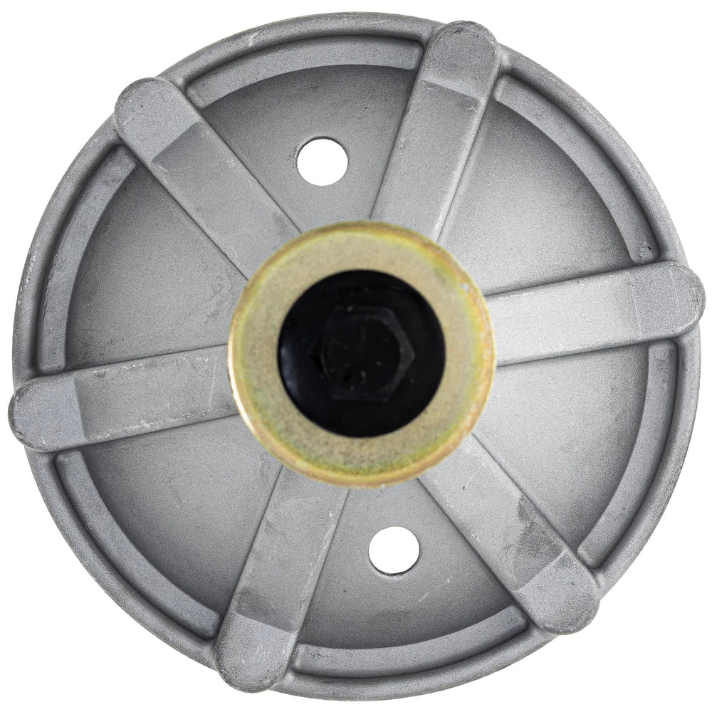 8TEN deck spindle next to ruler showing 6.709-inch height for correct geometry