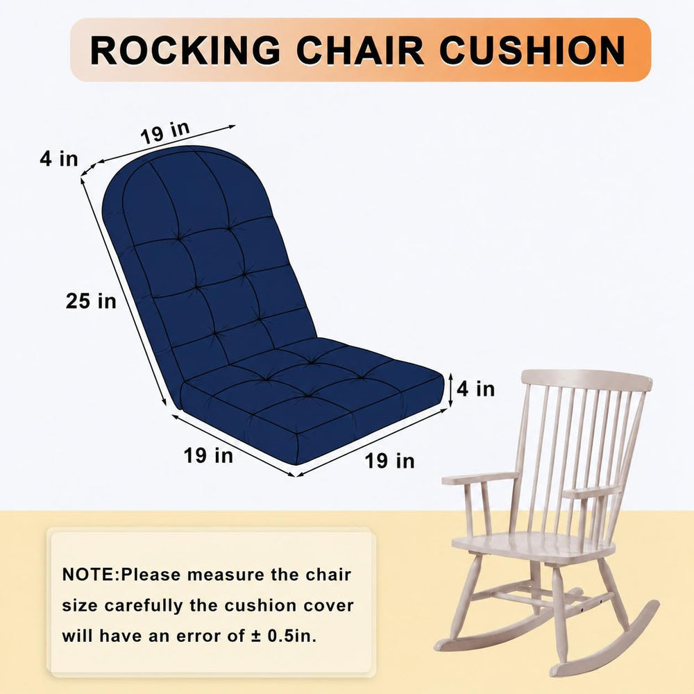 ROFIEJOX cushion next to chair showing dimensions and proper scale fit