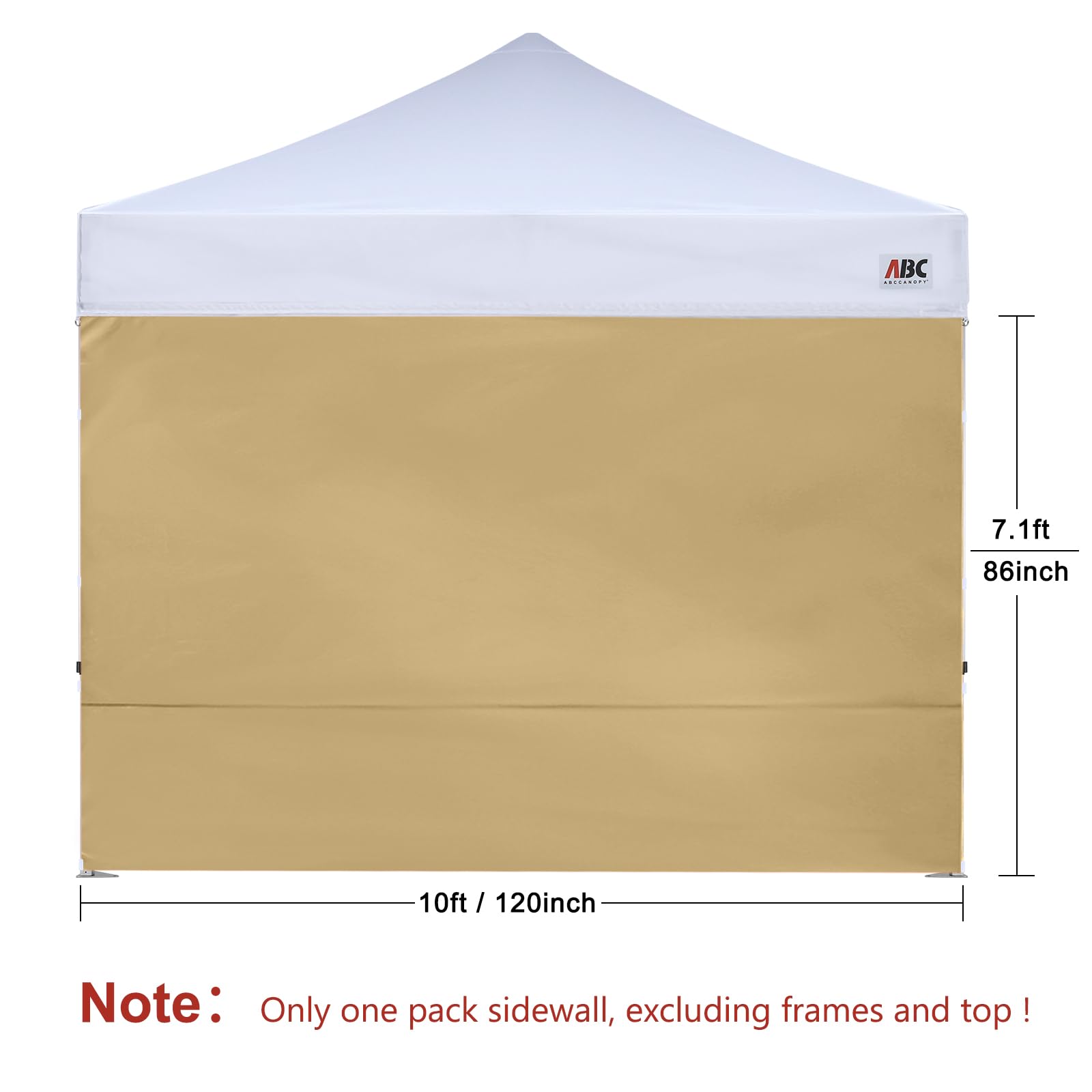 ABCCANOPY fabric close-up showing 300D texture and durable protection