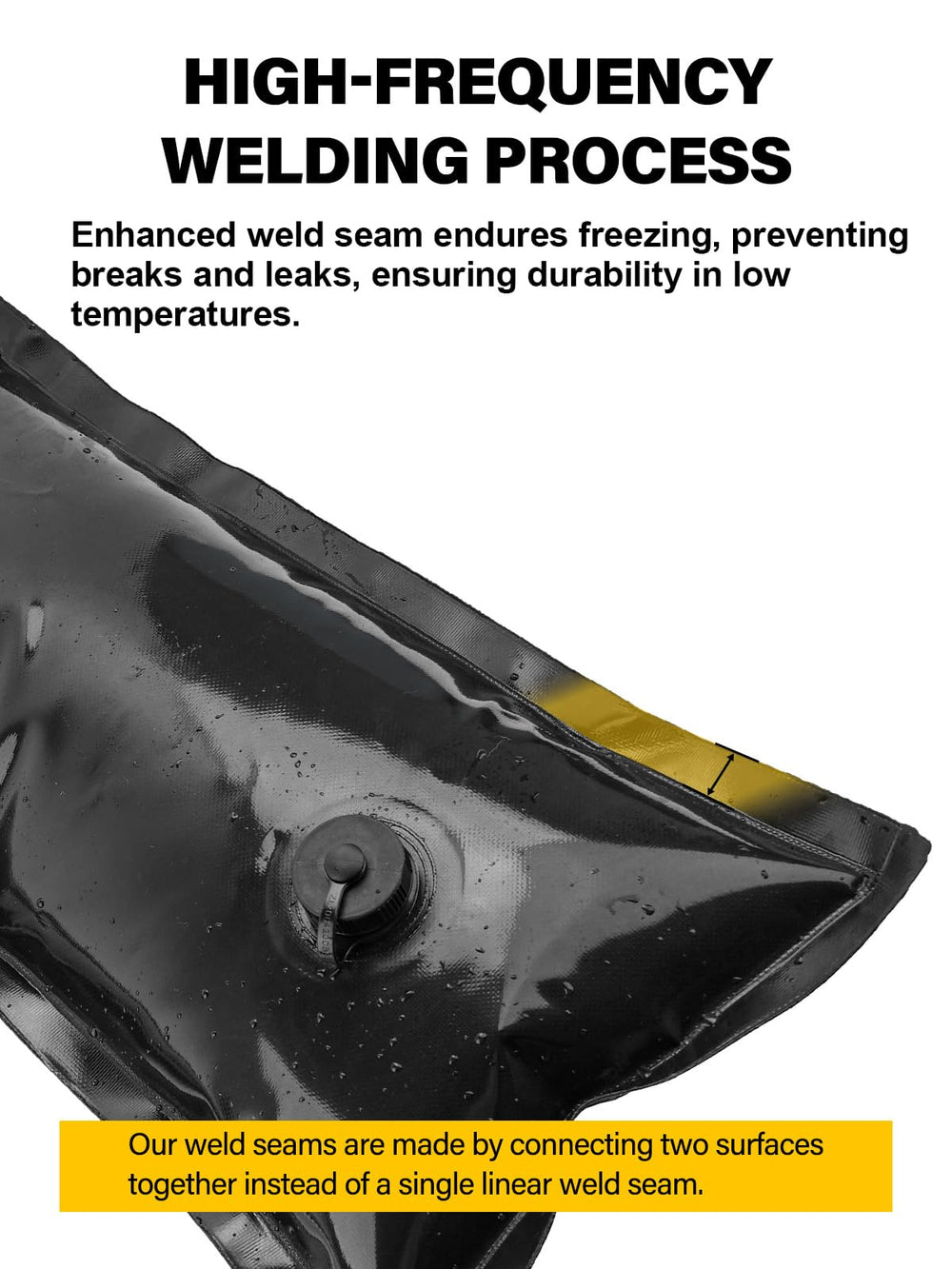 Abimars tube profile showing wider edge for improved sealing and tear reduction benefit