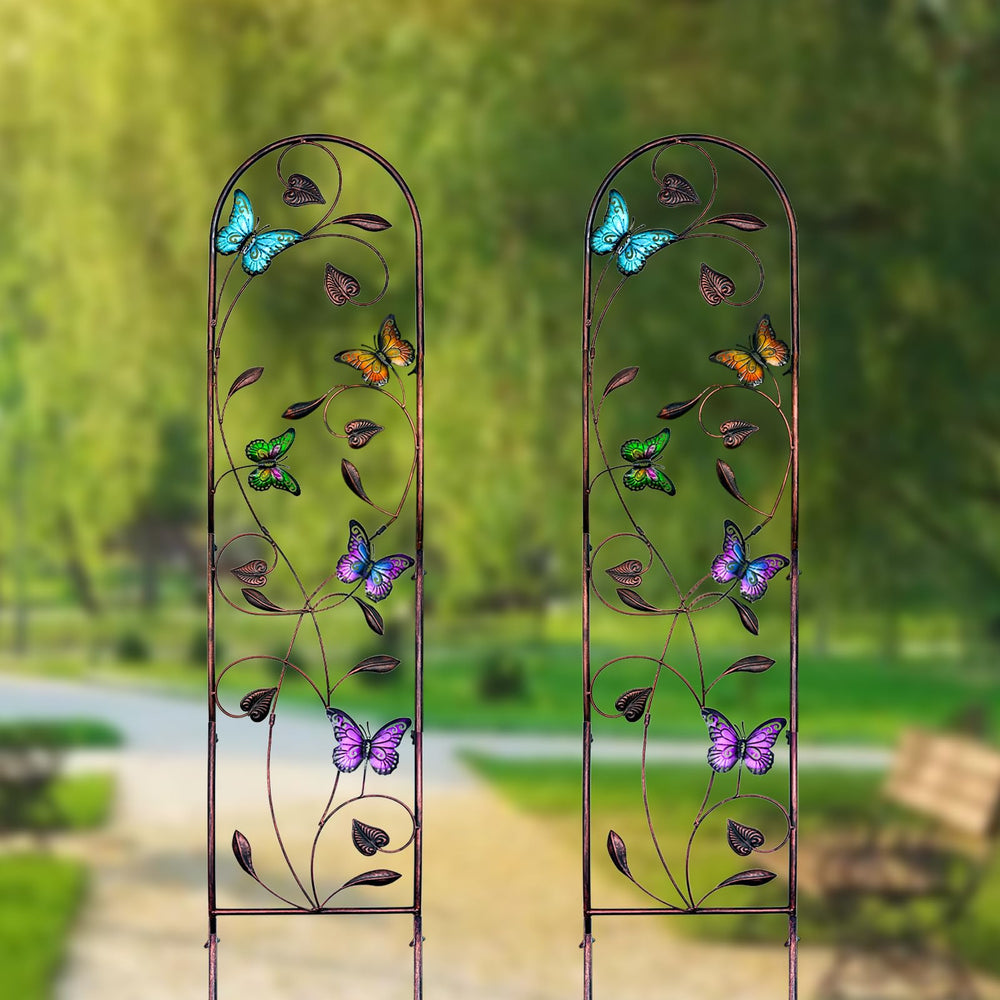 aboxoo trellis in planter creating layered container gardening