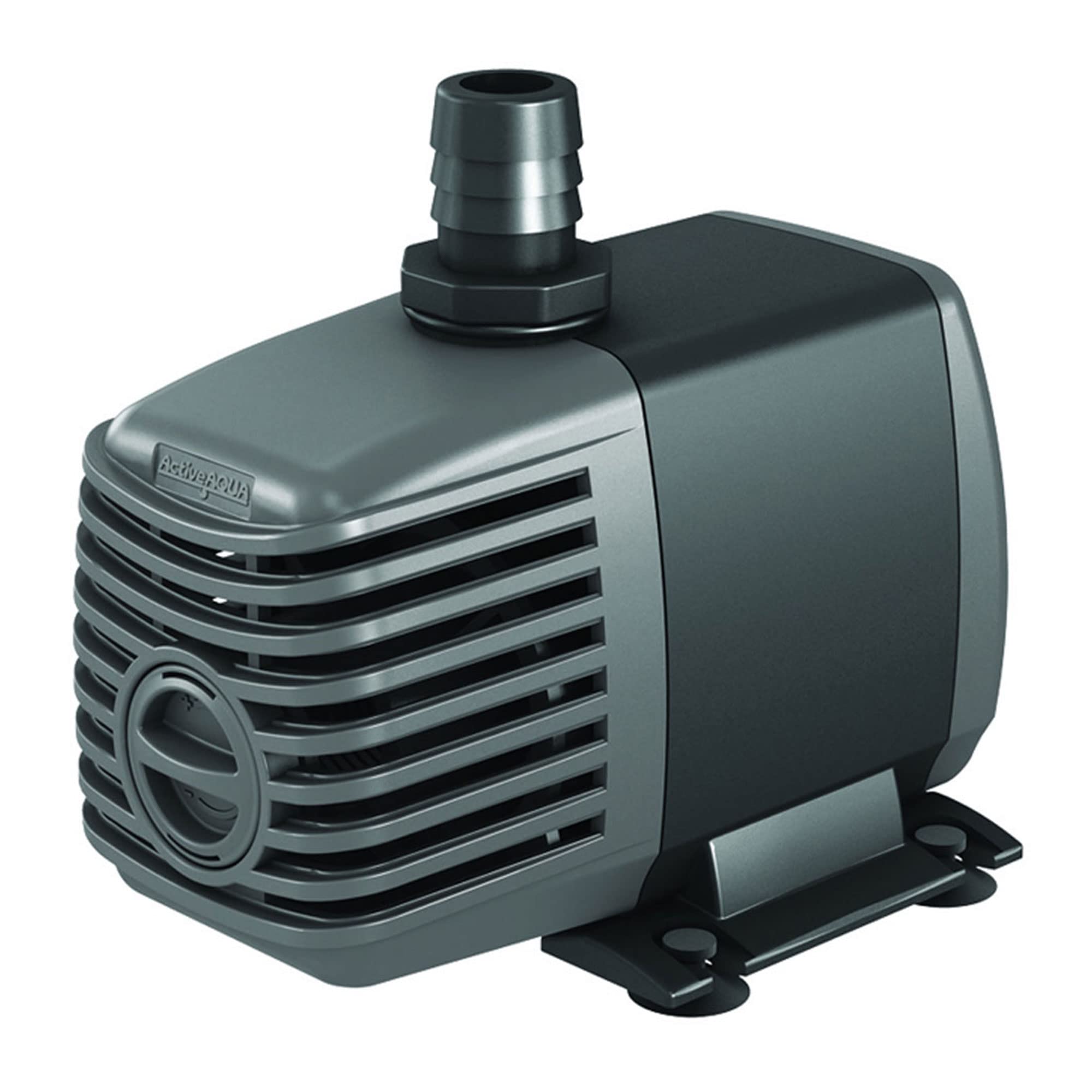 ACTIVEAQUA front view of 250 GPH pump showing compact housing and intake for easy placement