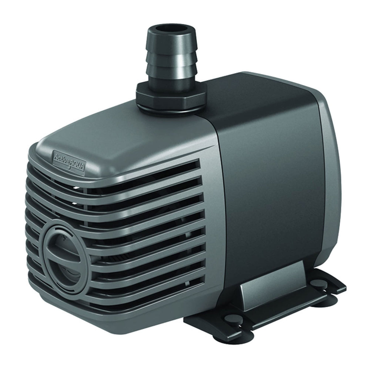 ACTIVEAQUA front view of 250 GPH pump showing compact housing and intake for easy placement