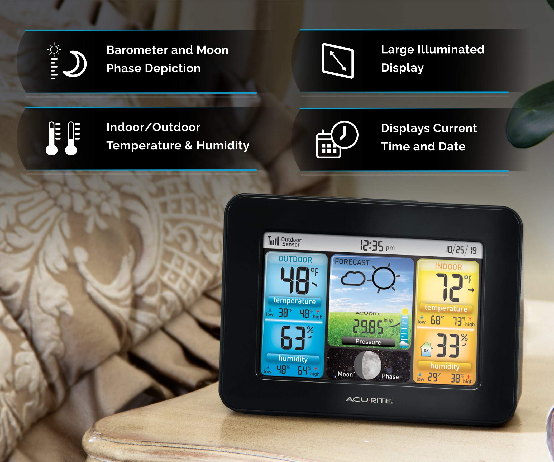 AcuRite weather station in RV providing mobile, on-the-go monitoring