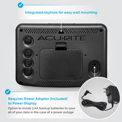 AcuRite sensor battery compartment open for quick battery replacement