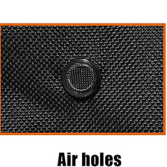Adamoss generator covered in garage, keeps unit dry and dust-free in storage