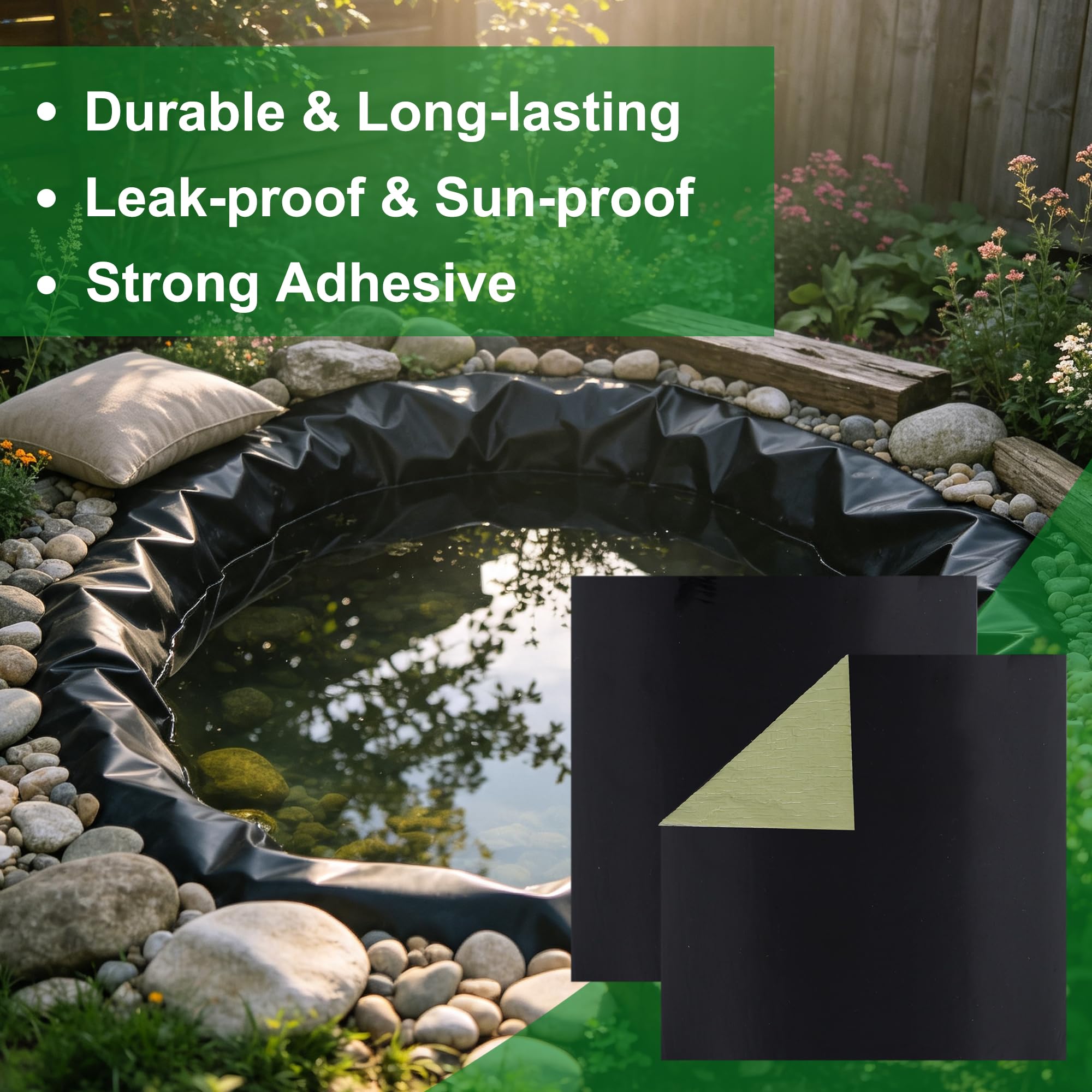 Adroiteet close-up butyl rubber texture demonstrating strong adhesion