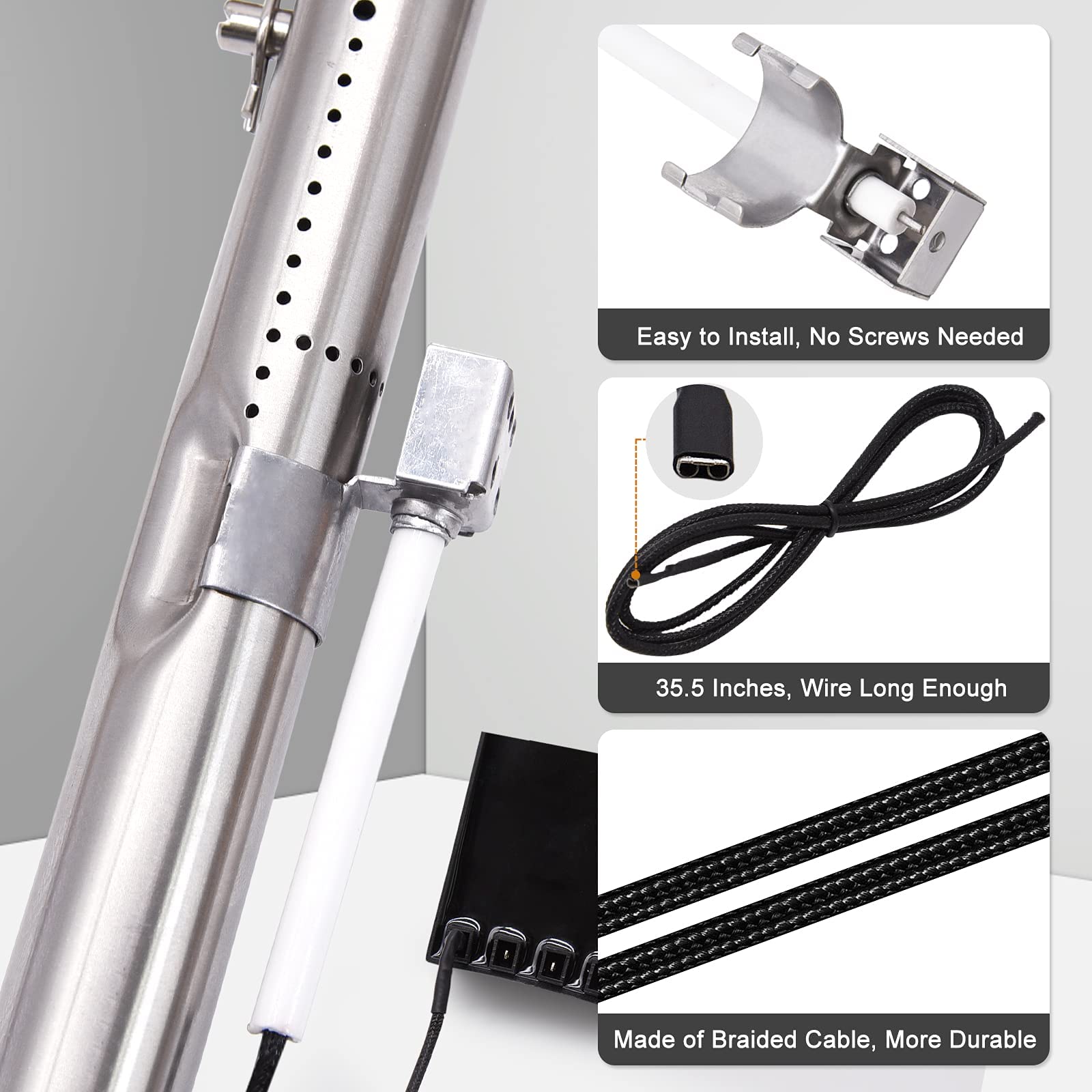 Adviace carryover tube adjustable length illustration for proper gas flow