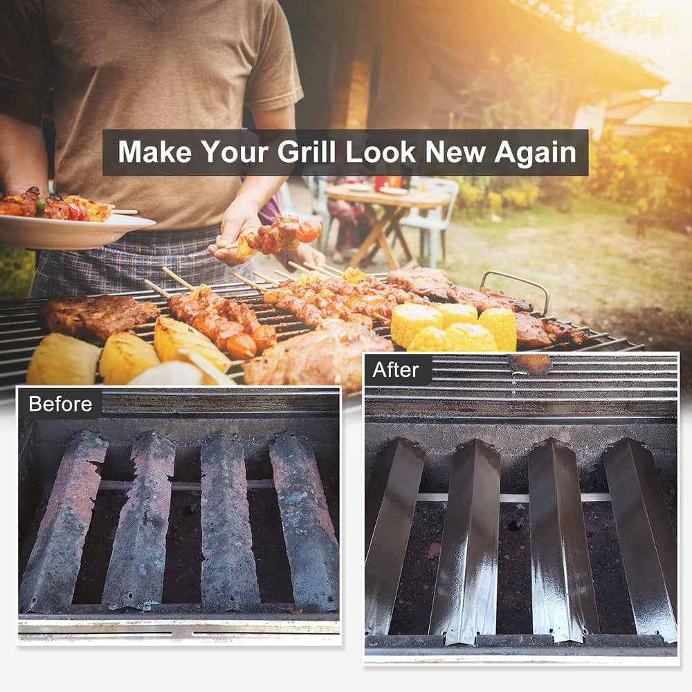 Adviace installed burner inside grill demonstrating improved flame distribution