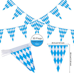 AhfuLife close-up of pennant print detail with bright colors and clarity