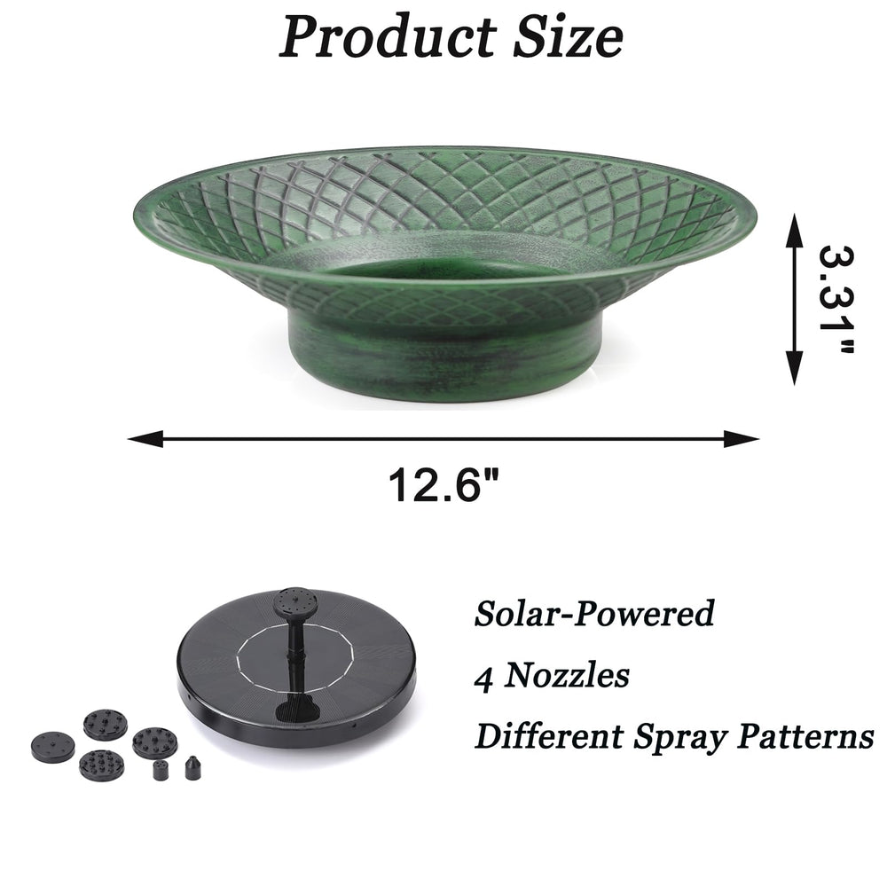 Aifeorzo top-down basin detail highlighting roomy shallow bowl for birds
