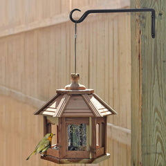 AILIN YELOKIE hanger mounted on wooden deck rail illustrating secure outdoor support