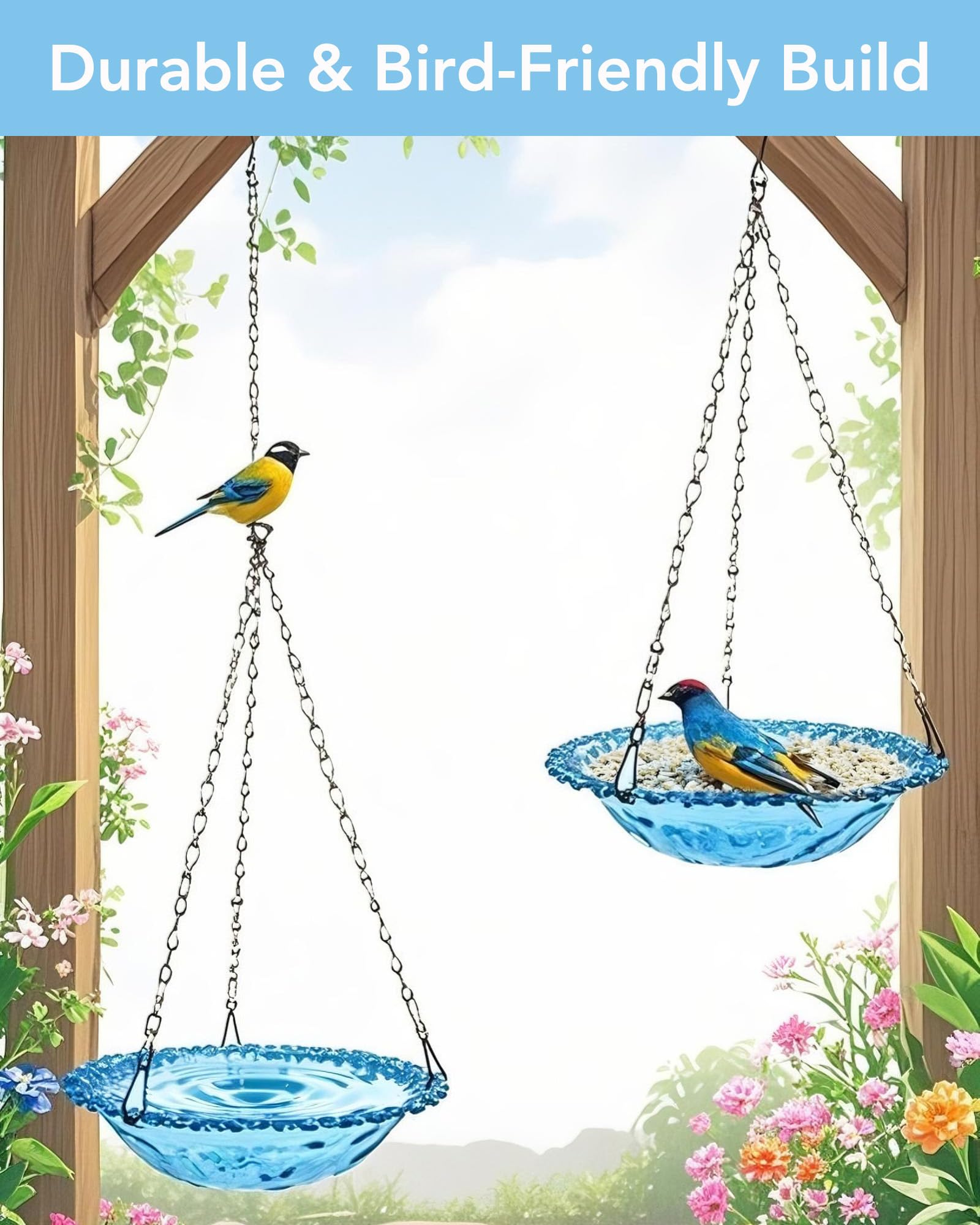 Aiqriwv weighted base stability reducing swinging when birds land
