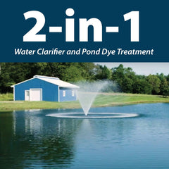 Side-by-side comparison of Airmax-treated and untreated pond water