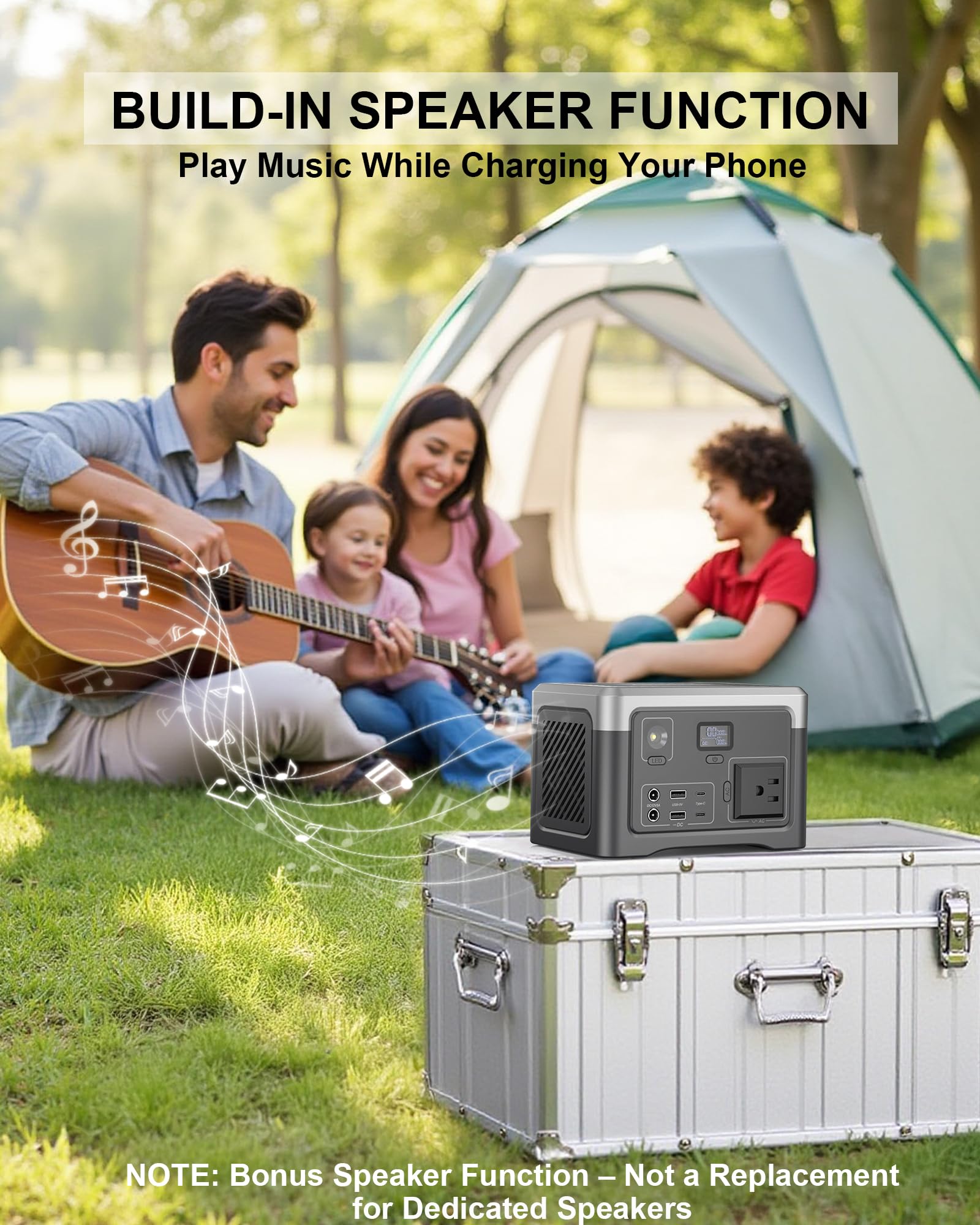 Akiisolo powering campsite gear showing convenience and reliable outdoor power