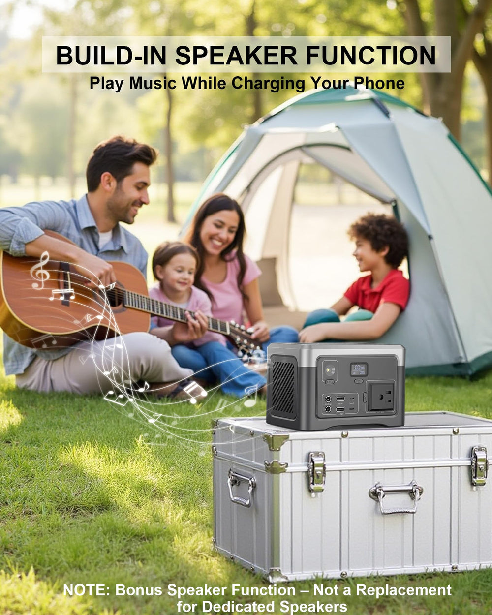 Akiisolo powering campsite gear showing convenience and reliable outdoor power