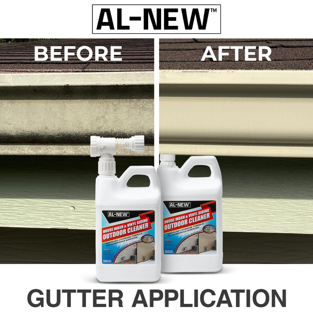 AL-NEW before and after siding contrast showing visible restoration benefit