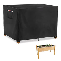 Alickwang front view cover on raised bed showing full protection and neat fit
