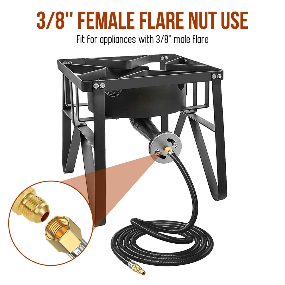 Alloxity quick-connect plug attached to RV port for easy tool-free hookup