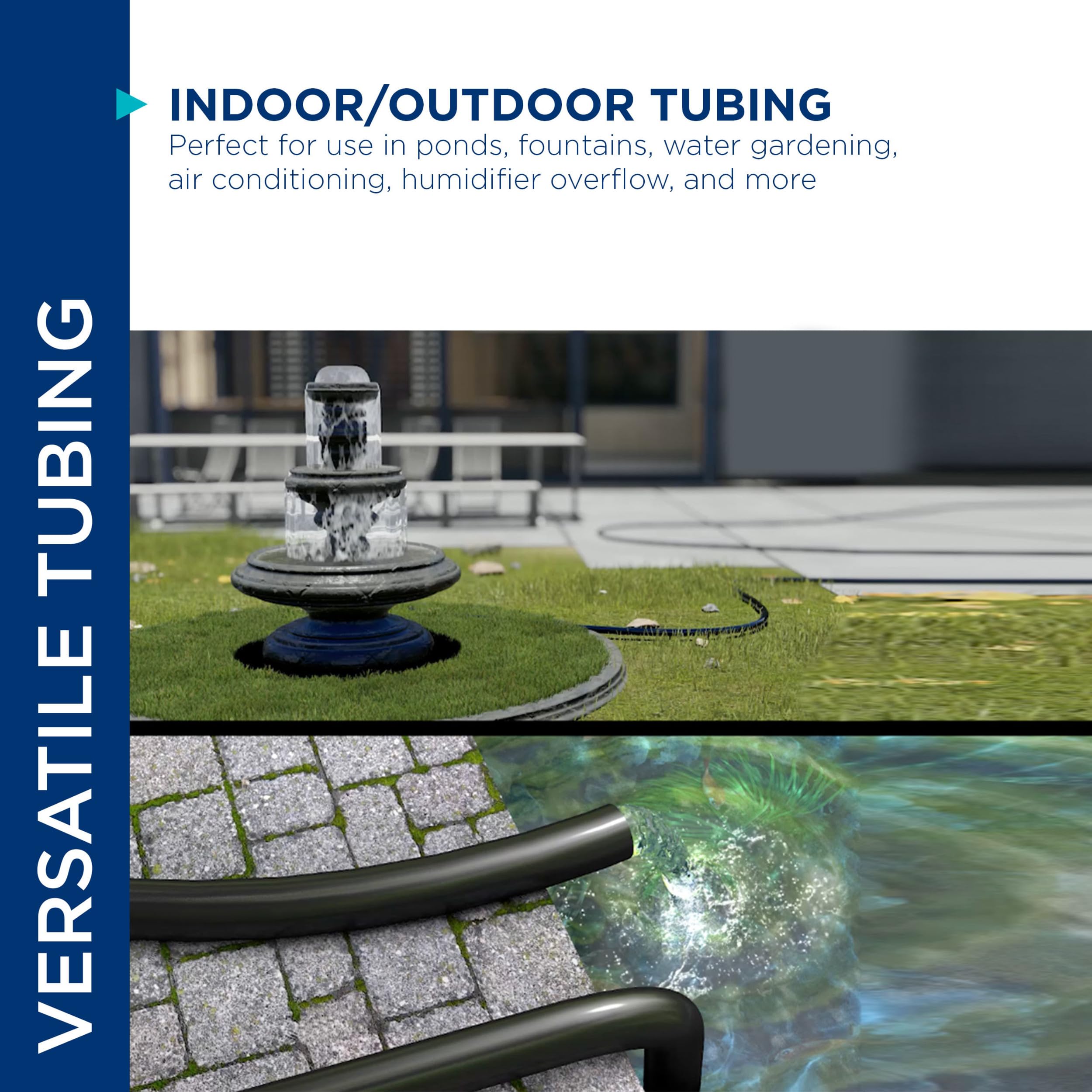 Alpine Corporation tubing bent sharply with no kink showing smooth flexibility benefit