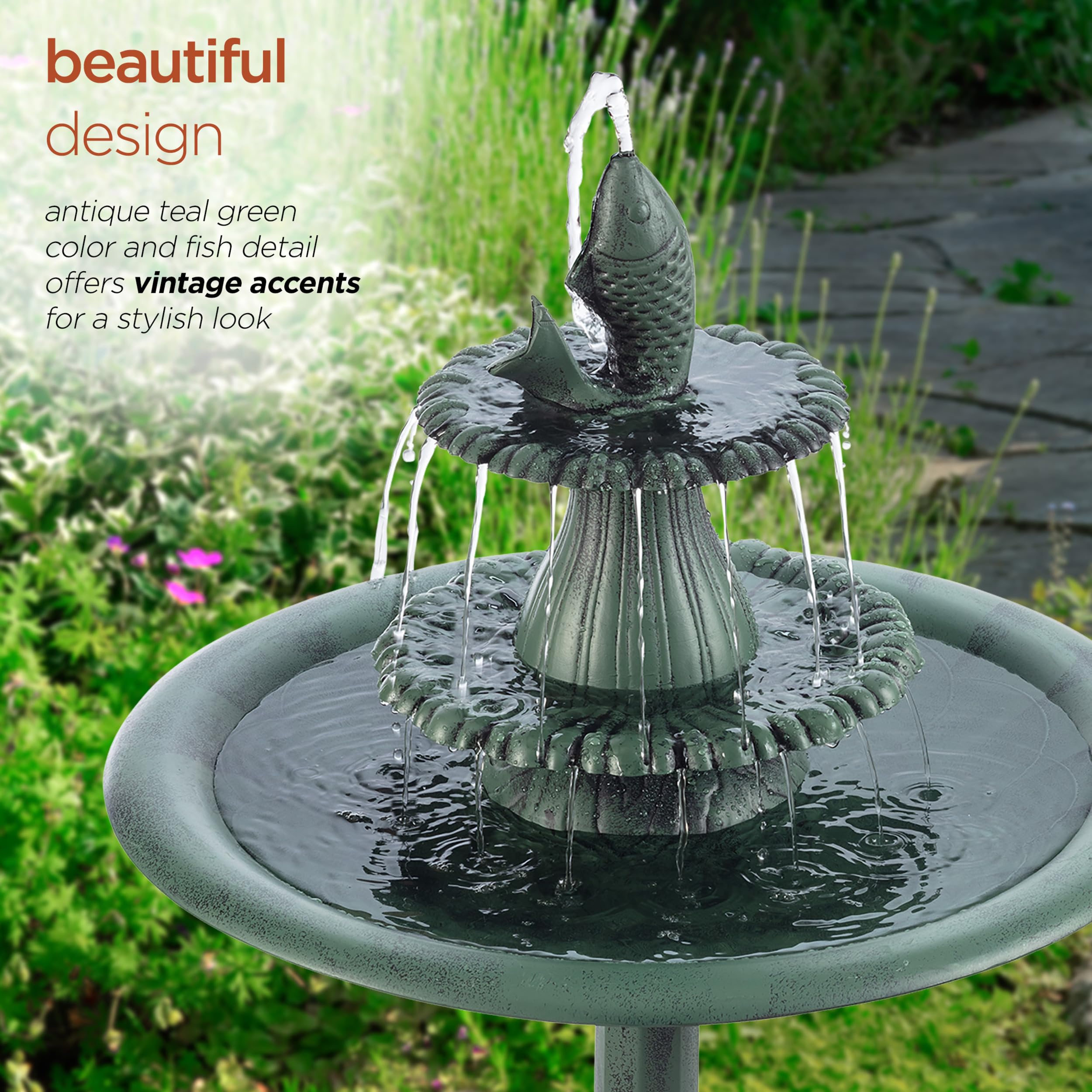 Alpine Corporation base and pedestal stability illustrating sturdy design and tip resistance