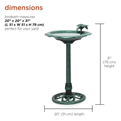 Alpine Corporation perched bird accent detail enhancing visual attraction